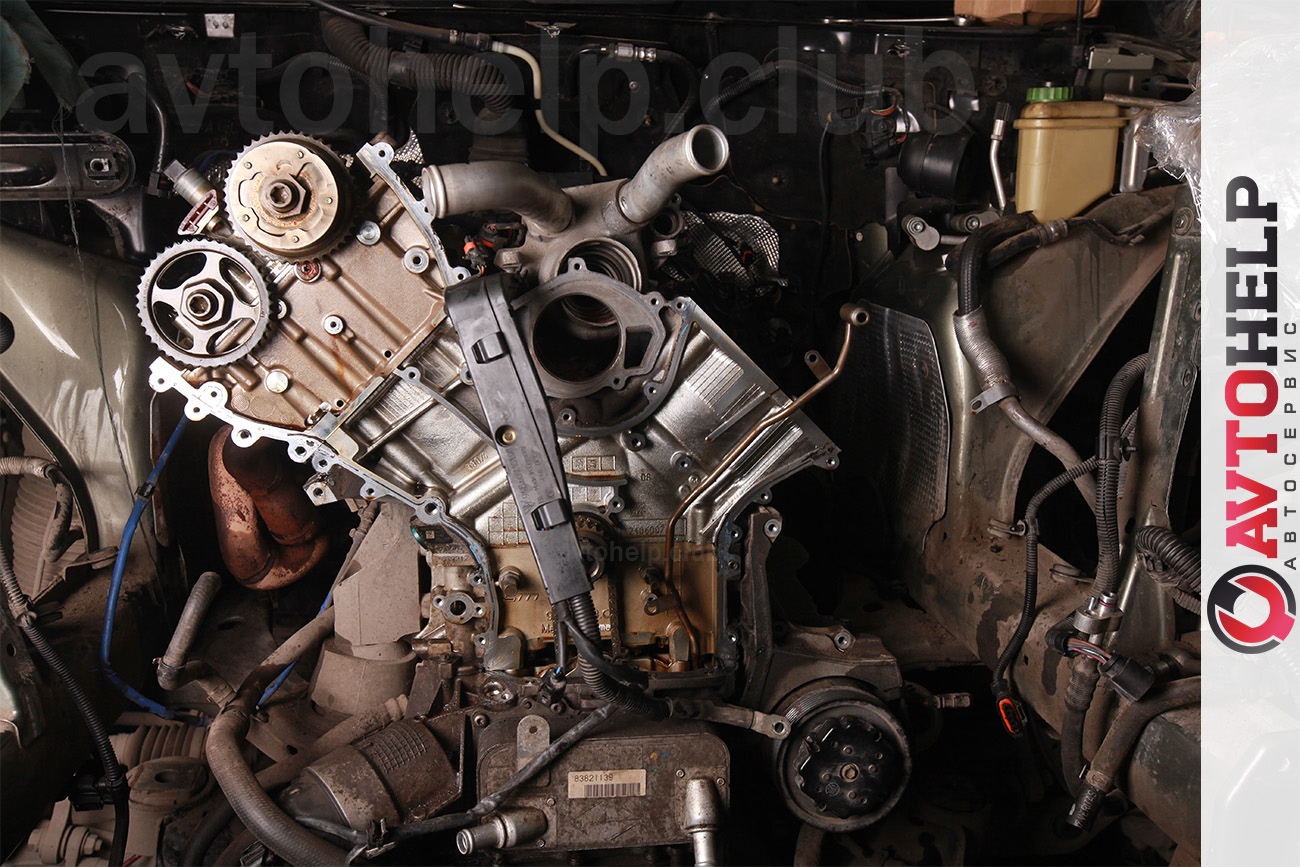 Ремонт двигателя, Porsche Cayenne 2008