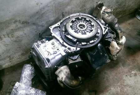 Замена двигателя и турбины Subaru Forester SF 5 двигатель EJ20T